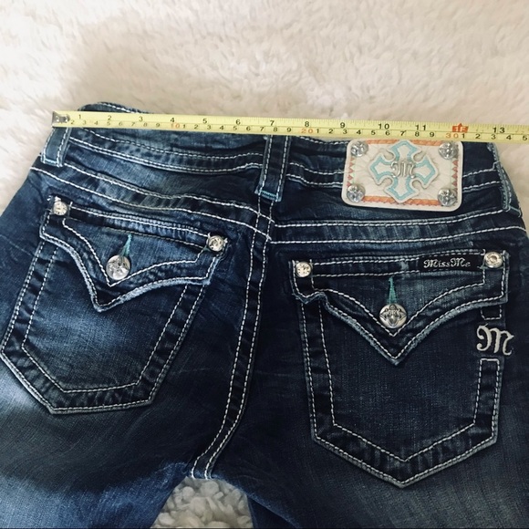 Miss Me Signature Cuffed Skinny Stretchy Women’s Jeans size 27 - Picture 10 of 12